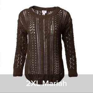 Lularoe Mariah Sweater Open Knit - Size 2XL